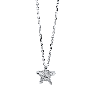 Collier 18 kt WG Stern