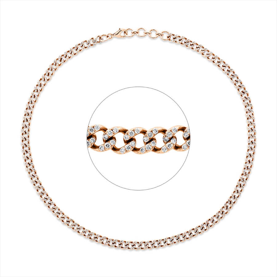 Collier 18 kt RG