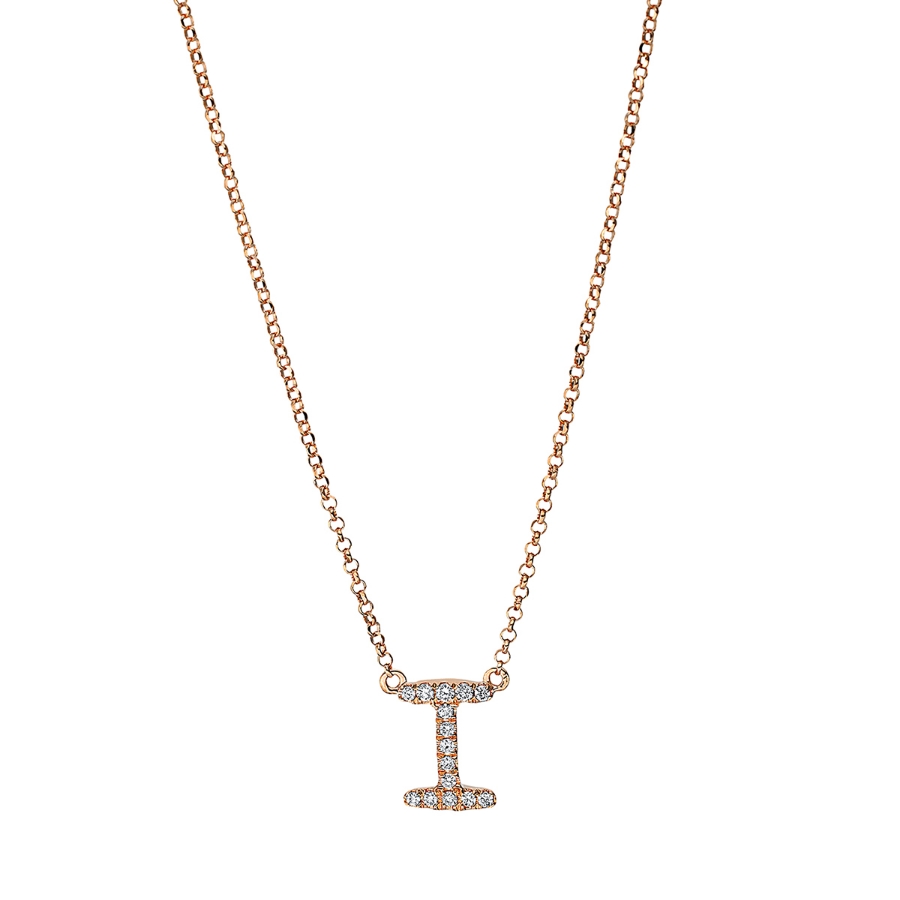 Collier 18 kt RG I, mit ZÖ 38.1 cm + 40.6 cm