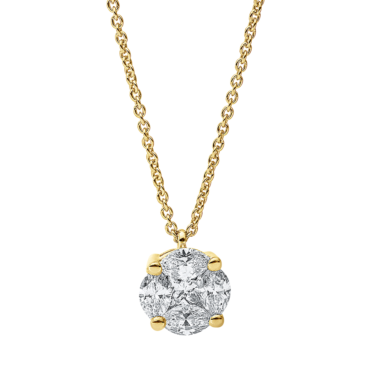 Collier 18 kt GG, mit ZÖ 42 cm