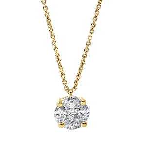 Collier 18 kt GG, mit ZÖ 42 cm
