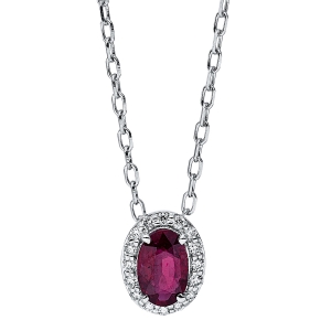 Collier 4er-Krappe 18 kt WG, mit ZÖ 40.6 cm + 40 cm