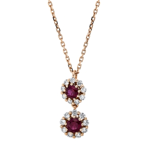 Collier 18 kt RG