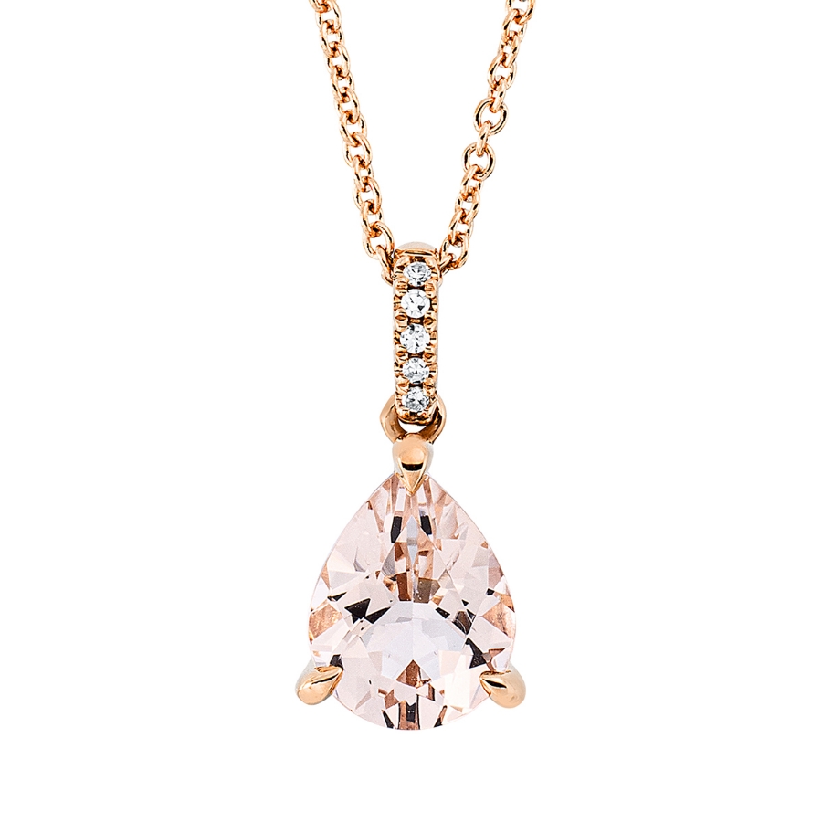 Collier 18 kt RG, mit ZÖ 42 cm