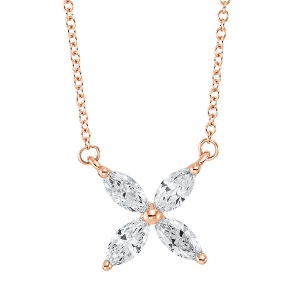 Collier 18 kt RG, mit ZÖ 40 cm