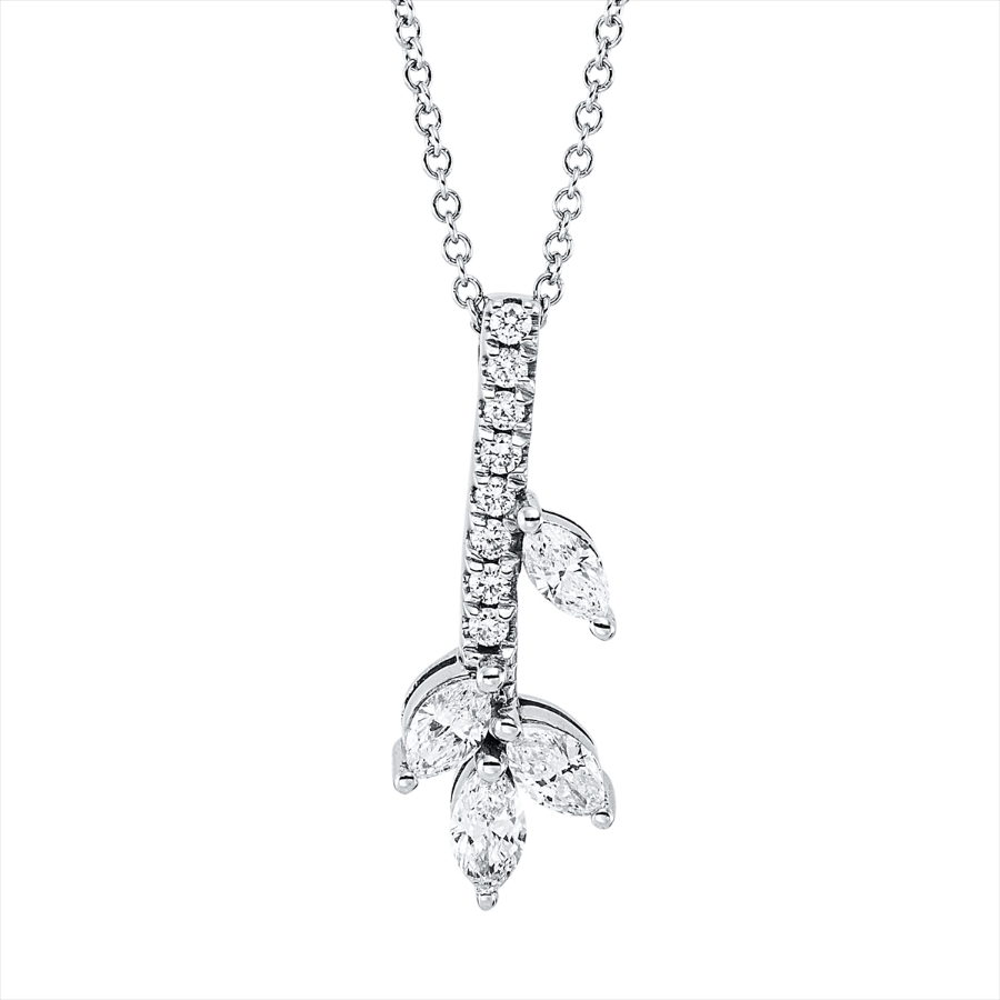 Collier 18 kt RG, mit ZÖ 40 cm