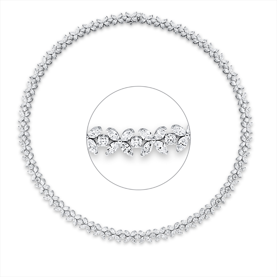 Collier 18 kt WG