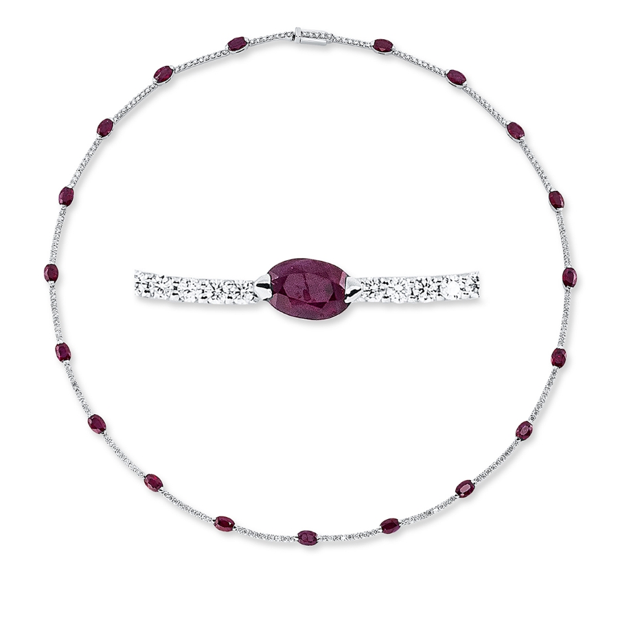 Collier 18 kt WG