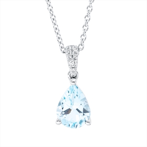 Collier 18 kt WG, mit ZÖ 42 cm
