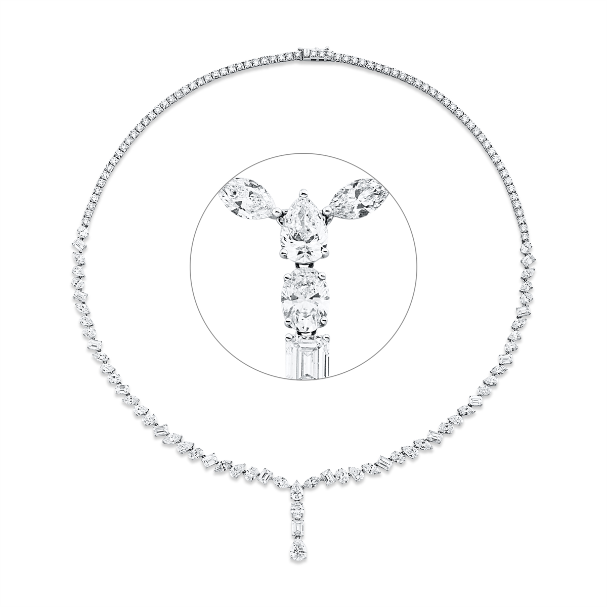 Collier 18 kt WG