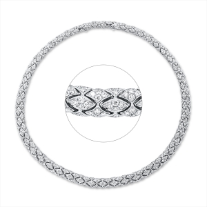 Collier 18 kt WG, extension ZÖ 40,5 cm