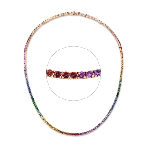 Collier 18 kt RG