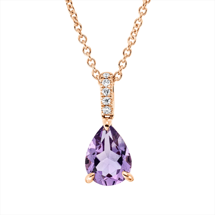 Collier 3er-Krappe 18 kt RG, mit ZÖ 42 cm