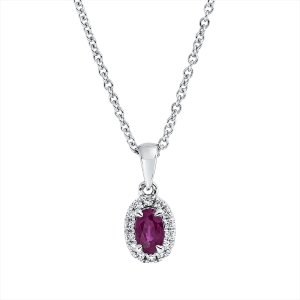 Collier 18 kt WG, mit ZÖ 42 cm