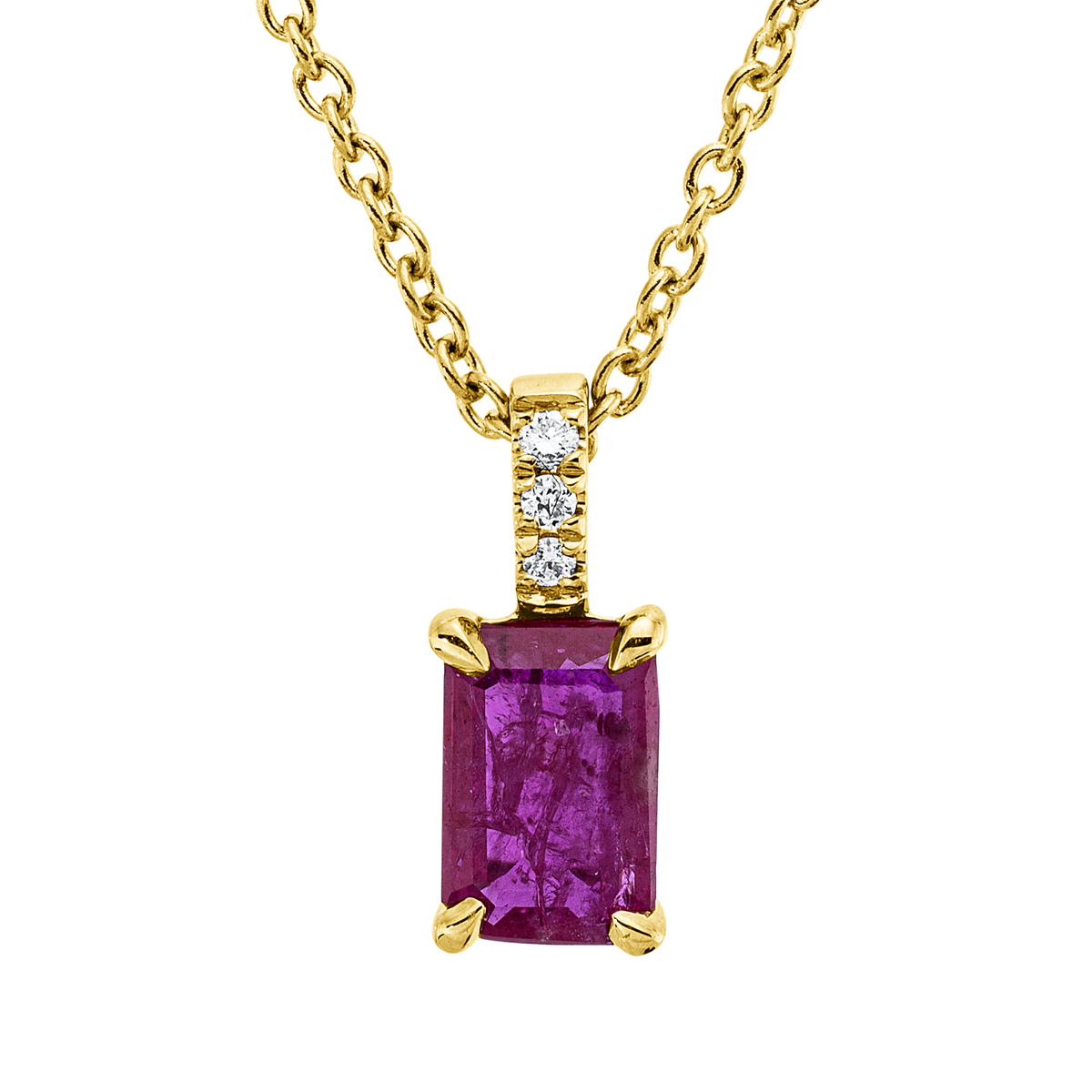 Collier 4er-Krappe 18 kt GG, mit ZÖ 42 cm