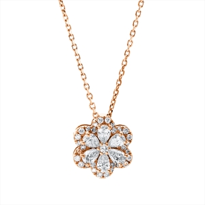 Collier 18 kt RG, mit ZÖ 40 cm