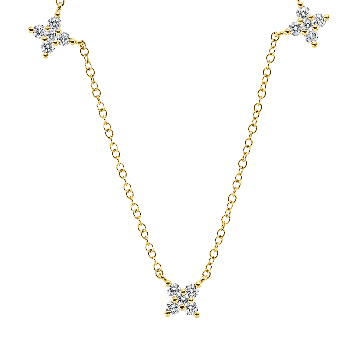 Collier 18 kt GG, mit ZÖ 40 cm