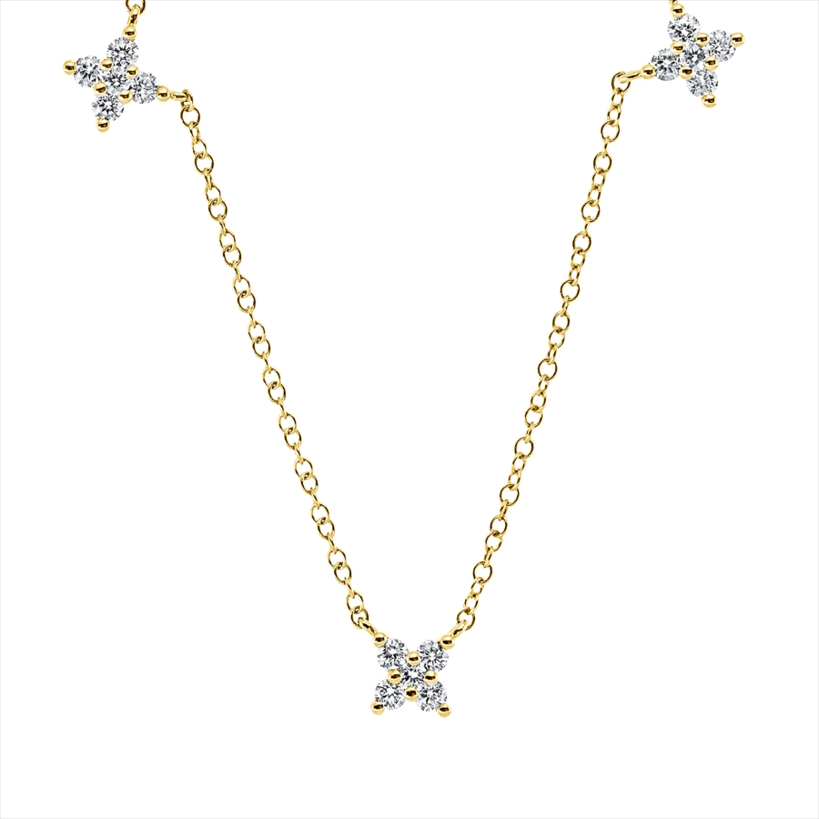 Collier 18 kt GG, mit ZÖ 40 cm