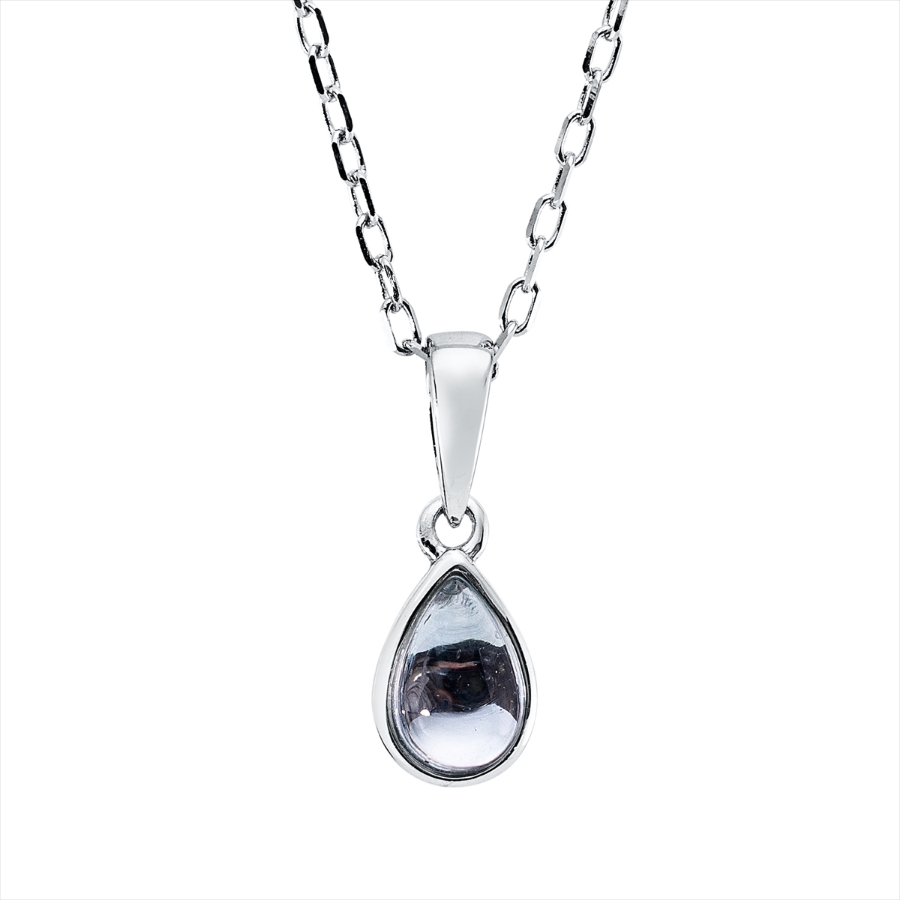 Collier Zarge 18 kt WG Tropfen