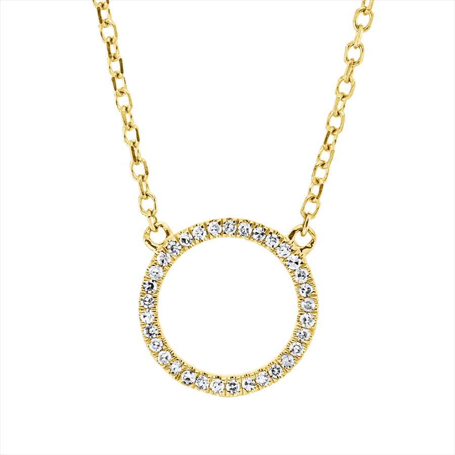 Collier 18 kt GG Kreis, mit ZÖ 40 cm, 42cm