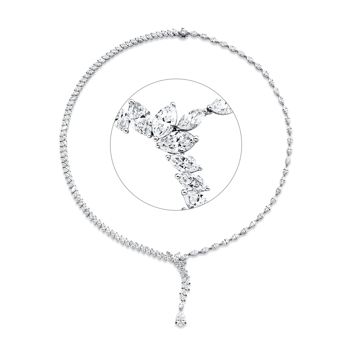 Collier 18 kt WG, GIA3505767509