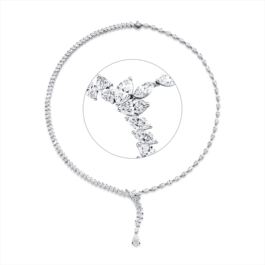 Collier 18 kt WG, GIA3505767509