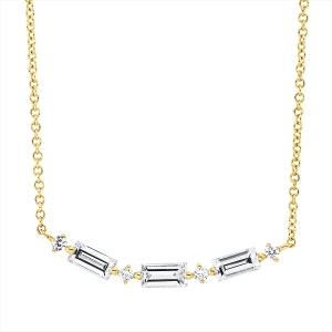 Collier 18 kt GG, mit ZÖ 40 cm + 43 cm