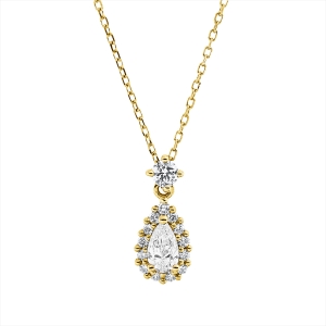 Collier 18 kt GG, mit ZÖ 40 cm