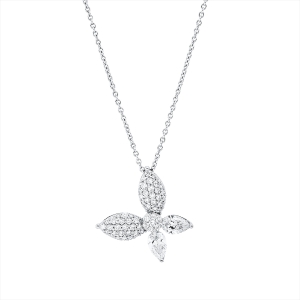 Collier 18 kt WG Schmetterling