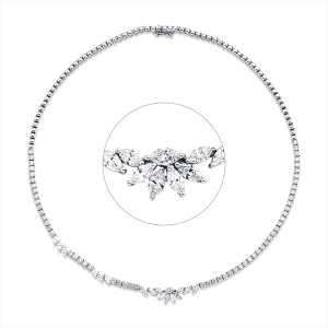 Collier 18 kt WG