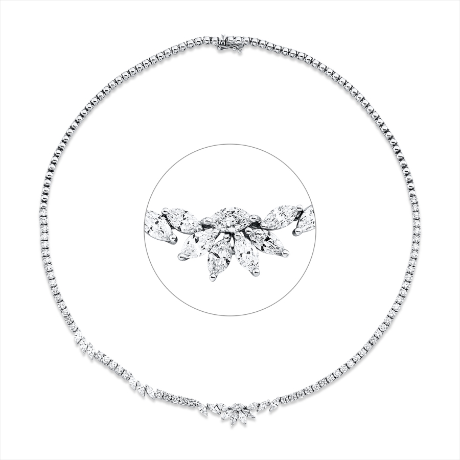 Collier 18 kt WG