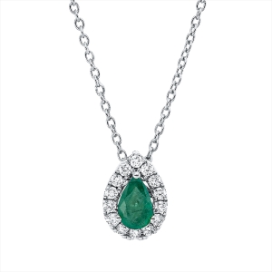 Collier 18 kt WG, mit ZÖ 42 cm
