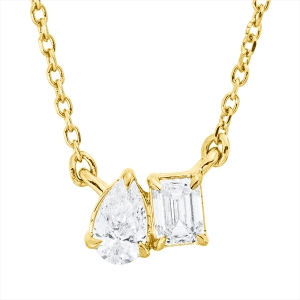Collier 18 kt GG, mit ZÖ 40 cm + 42 cm