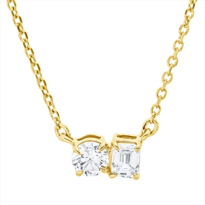 Collier 18 kt GG, mit ZÖ 40 cm + 42 cm