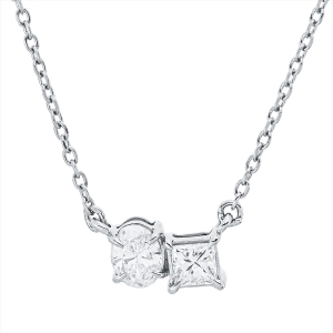Collier 18 kt GG, mit ZÖ 40 cm + 42 cm