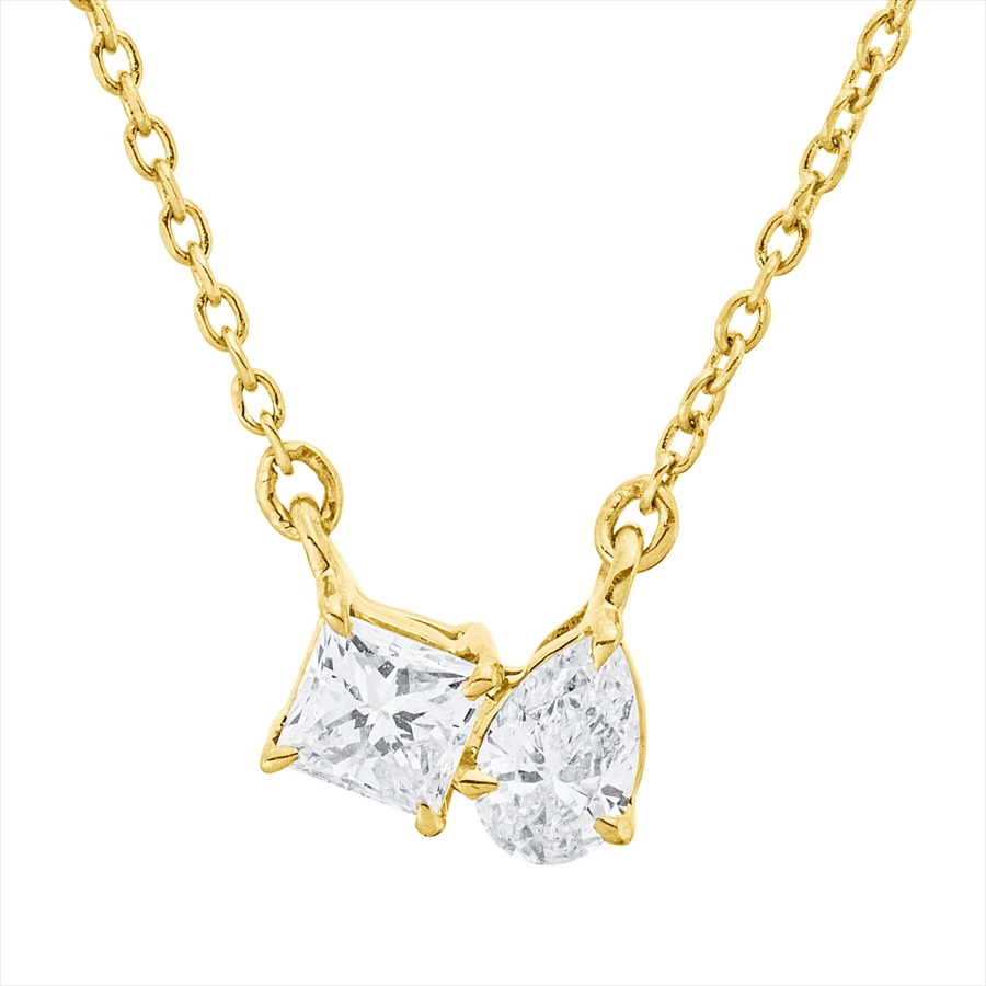 Collier 18 kt GG, mit ZÖ 40 cm + 42 cm