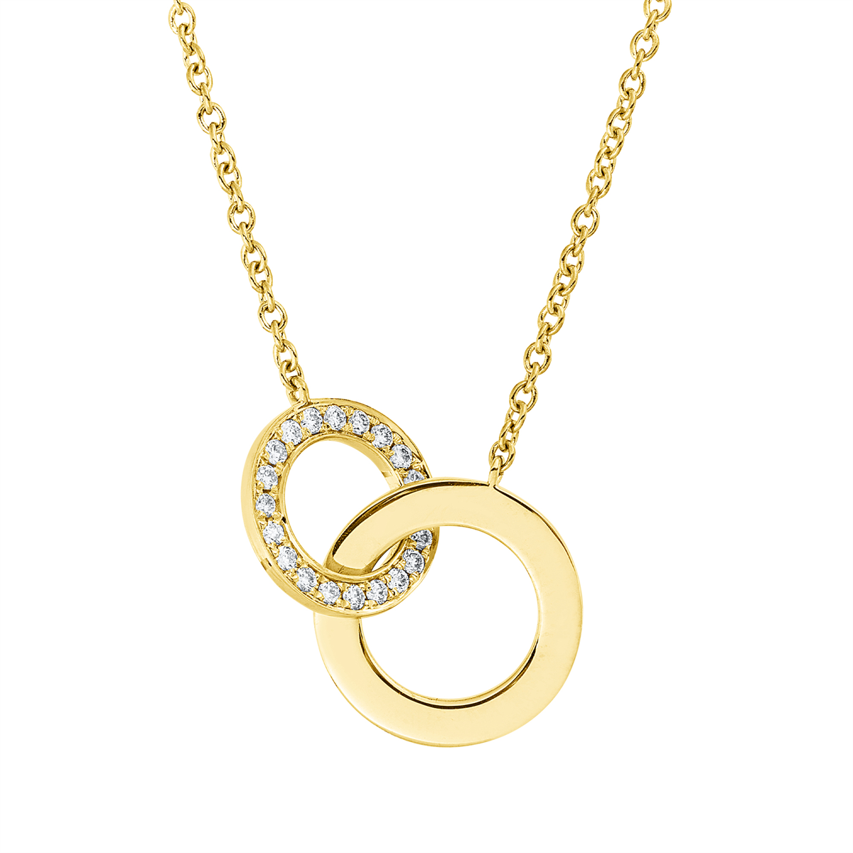 Collier 18 kt GG Kreis