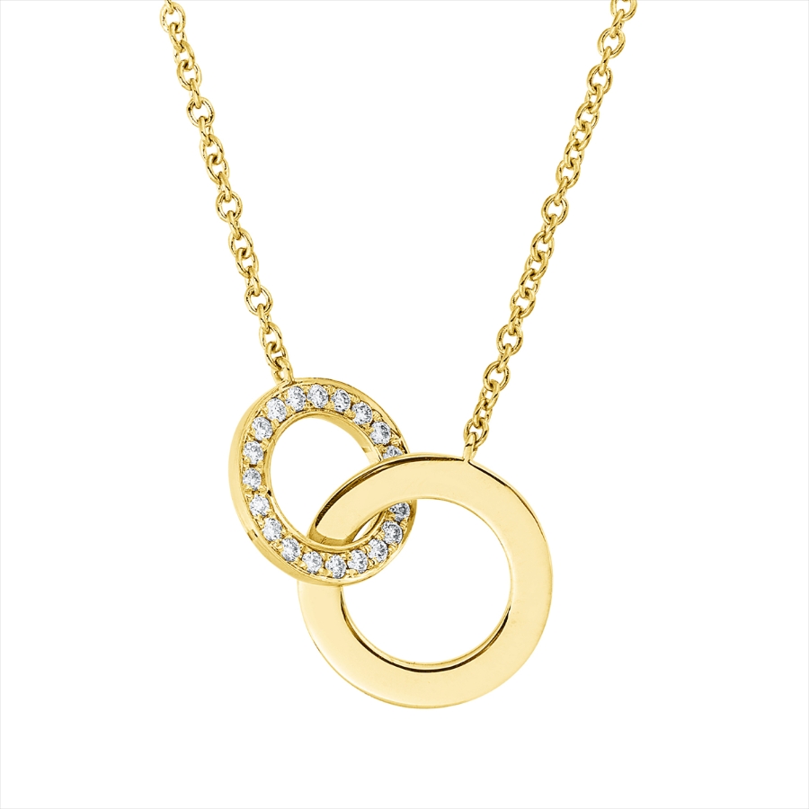 Collier 18 kt GG Kreis