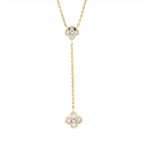 Collier 18 kt GG, mit ZÖ 40 cm + 42,5 cm