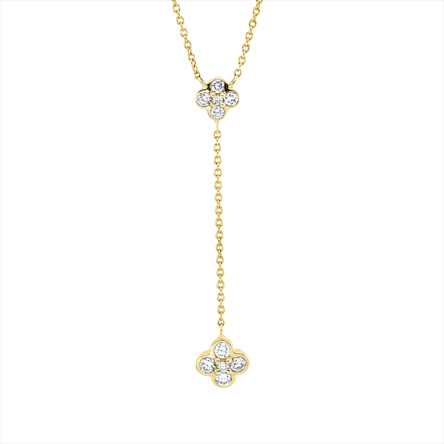 Collier 18 kt GG, mit ZÖ 40 cm + 42,5 cm