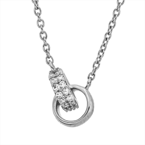 Collier 18 kt GG, mit ZÖ 40 cm + 42,5 cm