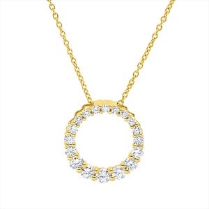 Collier 18 kt GG Kreis, mit ZÖ 40 cm + 42,5 cm