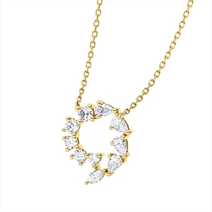 Collier 18 kt GG, mit ZÖ 40 cm