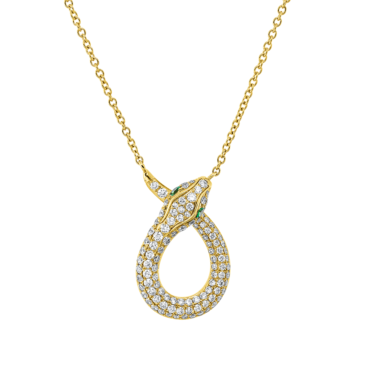 Collier 18 kt GG Schlange