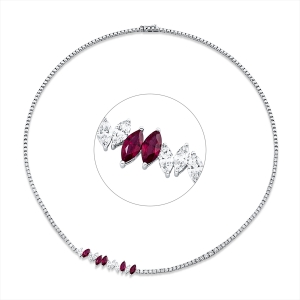 Collier 18 kt WG
