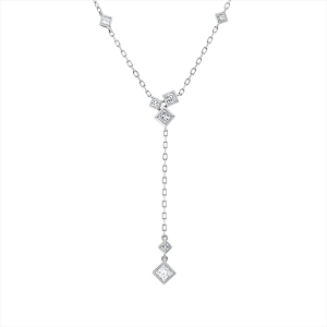Collier 18 kt WG, ZÖ 40,6+43 cm