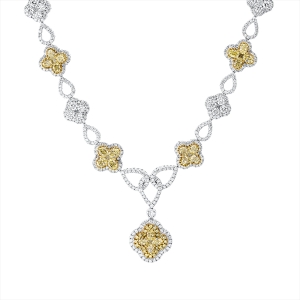 Collier 18 kt WG+GG