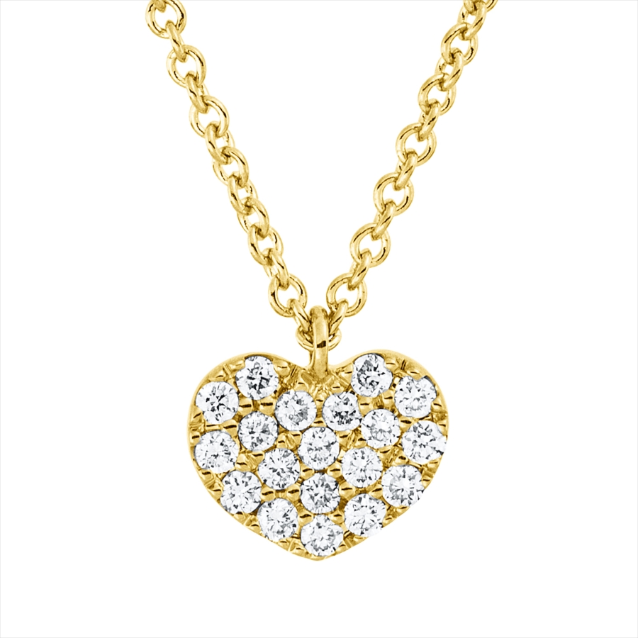 Collier 18 kt GG Herz, mit Öse
