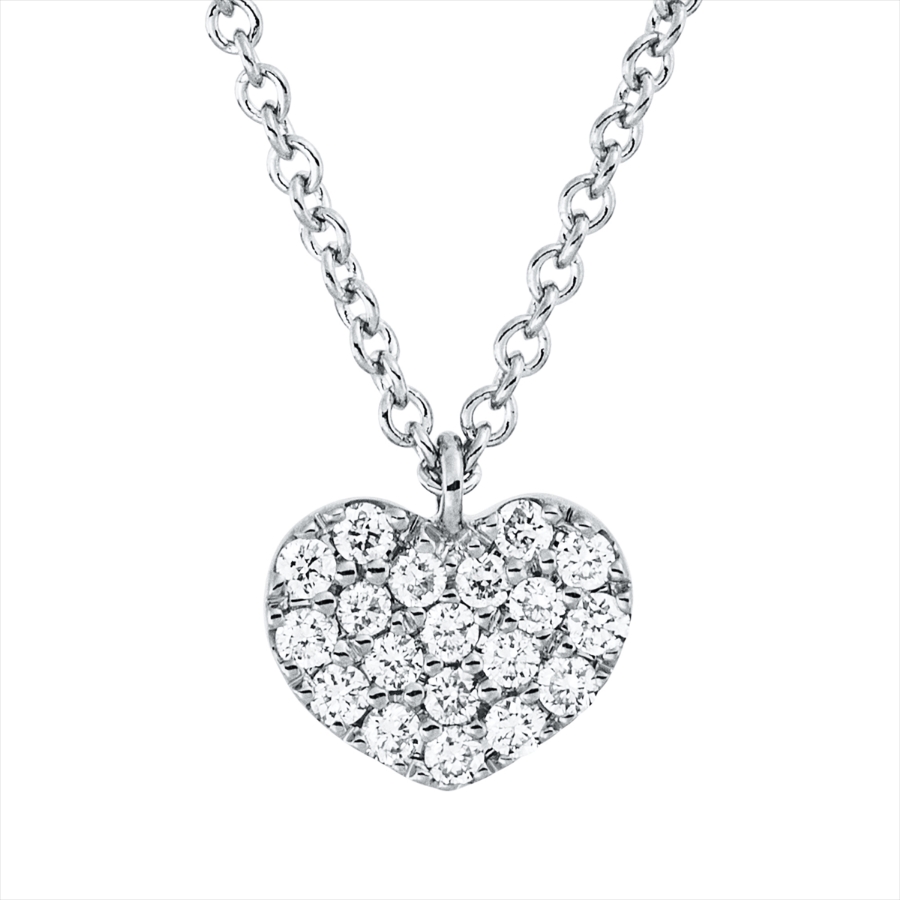 Collier 18 kt GG Herz, mit Öse