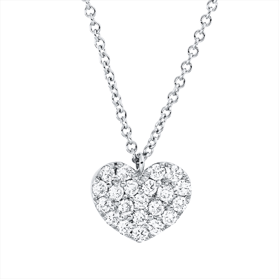 Collier 18 kt GG Herz, mit Öse